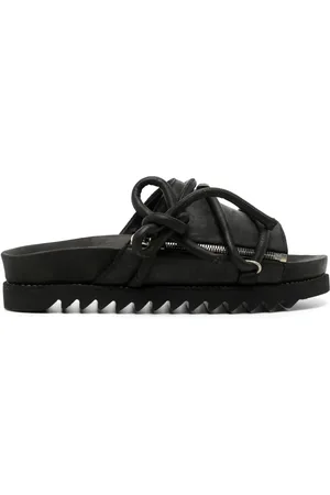 GUIDI Sandalias con agujetas