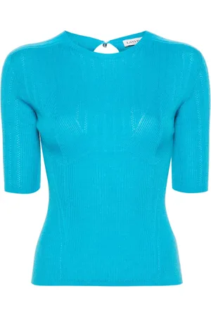 Lanvin Top tejido con paneles