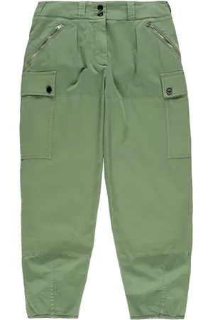 Pantalones cargo de color verde para mujer