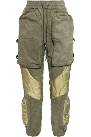 READYMADE Pantalones cargo con diseño capitonado
