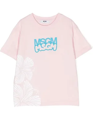 Msgm Playera con logo estampado
