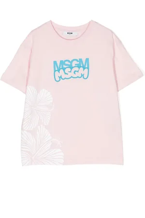 Msgm Playera con logo estampado