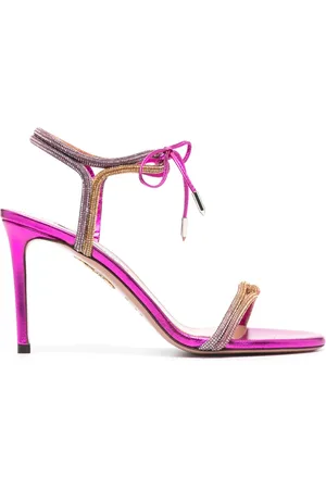 Aquazzura Sandalias con detalles de cristal y tacón de 100mm