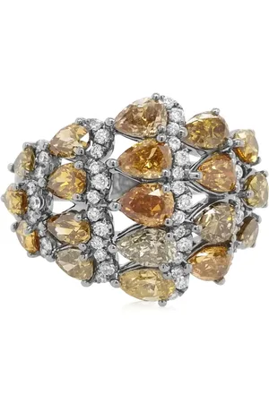 HYT Jewelry Anillo en oro blanco de 18kt con diamantes