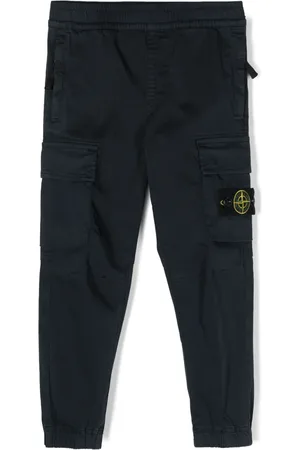 Stone Island Pantalones tapered con motivo Compass