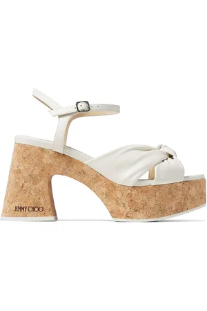 Jimmy Choo Sandalias Heloise con cuña de 95