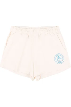 Sporty & Rich Shorts Disco Lion con estampado Crest