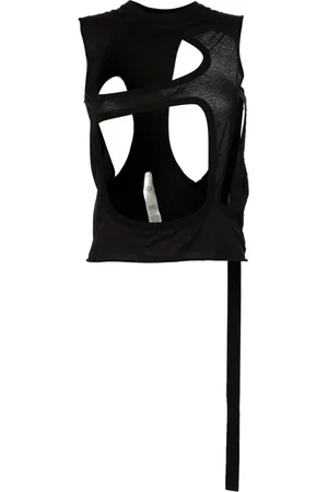Rick Owens Camiseta con aberturas