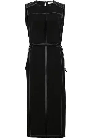 Moncler Vestido midi con parche del logo