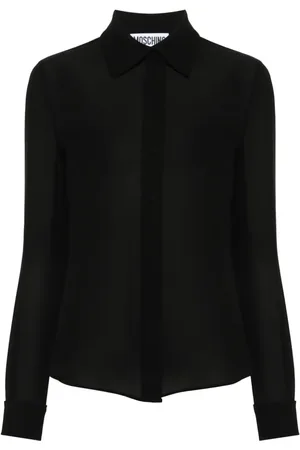 Moschino Camisa de seda manga larga