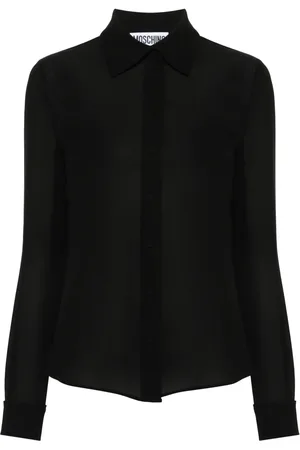 Moschino Camisa de seda manga larga