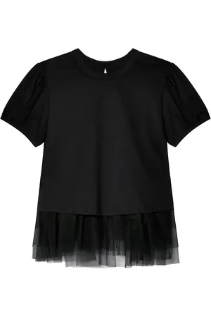 NOIR KEI NINOMIYA Blusa con capa de tul