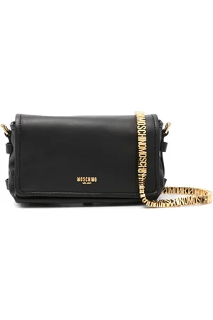 Moschino Bolsa crossbody con letras del logo