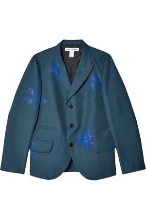 Comme des Garçons Blazer con motivo de salpicaduras de pintura