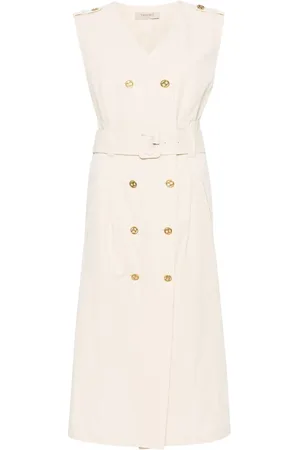 Twin-Set Vestido midi con doble botonadura