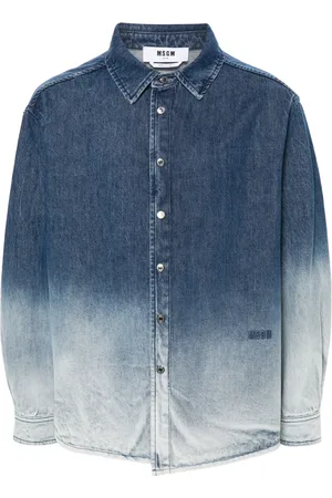 Msgm Camisa con logo bordado