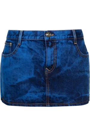 Vivienne Westwood Falda corta de mezclilla con estampado tie-dye