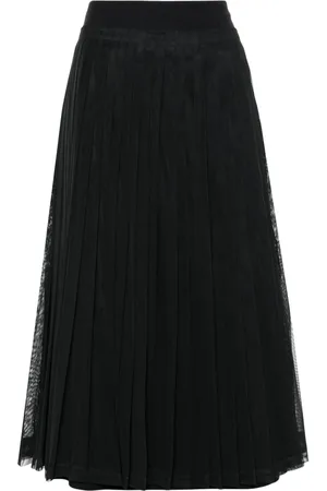 Fabiana Filippi Falda midi con diseño plisado