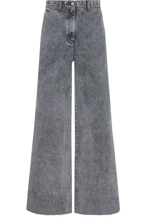 ROSETTA GETTY Jeans anchos con efecto lavado
