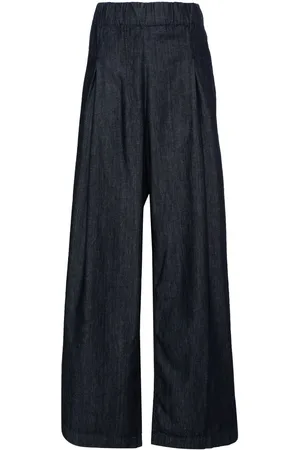 DRIES VAN NOTEN Pantalones palazzo con pretina elástica