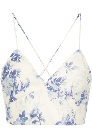 Twin-Set Top corto con estampado floral