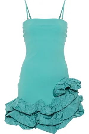 CHIARA BONI Vestido corto con volantes