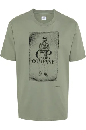 C.P. Company Playera con logo estampado