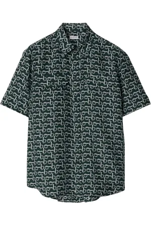 Burberry Camisa de seda con estampado B