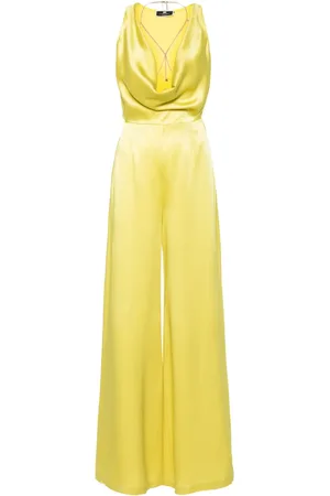 Elisabetta Franchi Jumpsuit de crepé con cadena