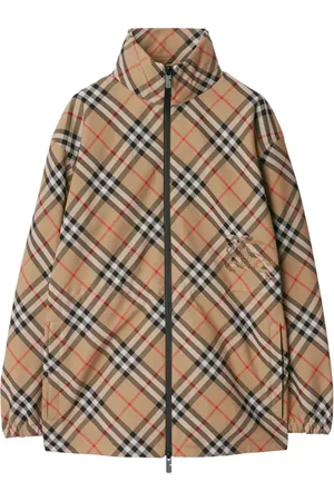Burberry Chamarra con cuadros estampados