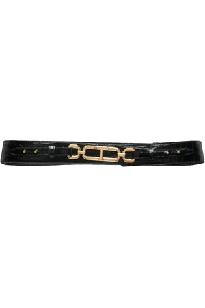 Tom Ford Cinturón con efecto piel de cocodrilo