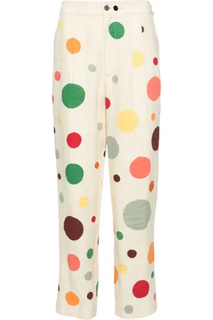 BODE Pantalones rectos con lunares