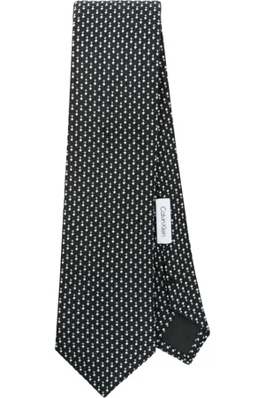Calvin Klein Corbata de seda con motivo en jacquard