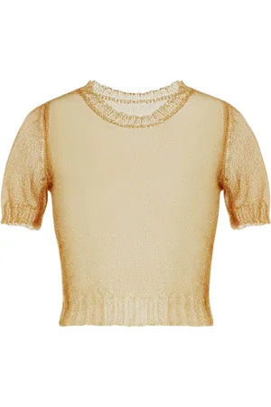 Maison Margiela Top tejido transparente