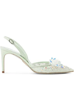 RENE CAOVILLA Zapatillas Cinderella con tacón de 80mm