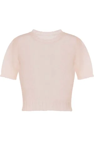 Maison Margiela Top de tejido transparente