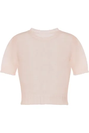 Maison Margiela Top de tejido transparente