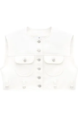 Courrèges Chaleco corto de cuero artifical
