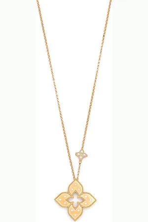 Roberto Coin Collar Venetian Princess en oro rosa de 18kt con diamantes