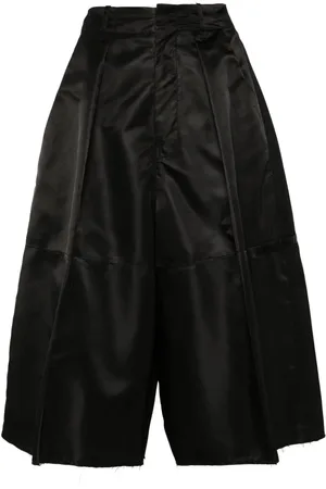 Maison Margiela Shorts anchos con efecto satinado