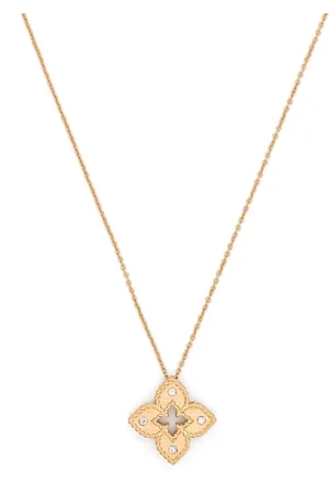 Roberto Coin Collar Venetian Princess en oro rosa de 18kt con diamantes