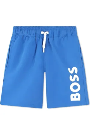 HUGO BOSS Shorts de playa con logo estampado