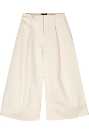Simone Rocha Pantalones capri con diseño ancho
