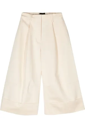 Simone Rocha Pantalones capri con diseño ancho