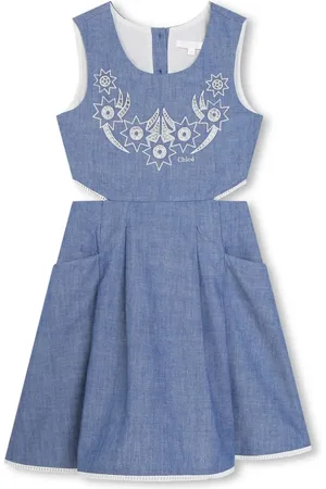 Chloé Vestido con logo bordado