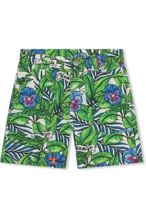 Kenzo Shorts de popelina con estampado floral