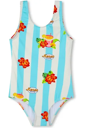 Kenzo Traje de baño con rayas estampadas