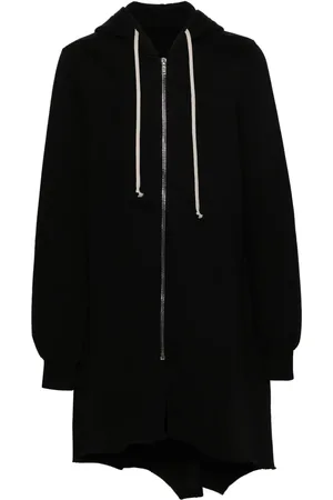 Rick Owens Hoodie asimétrica con cierre