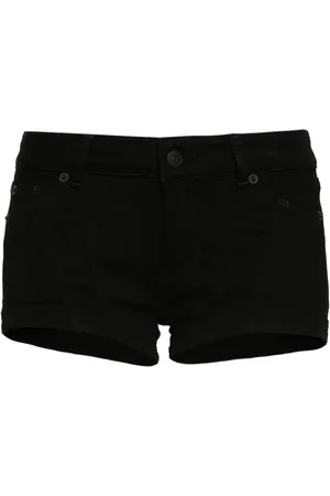 MUGLER Shorts de mezclilla con tiro bajo