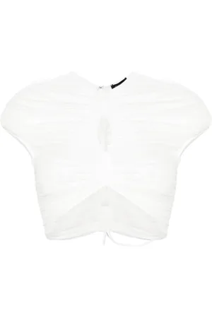 MUGLER Playera corta de malla